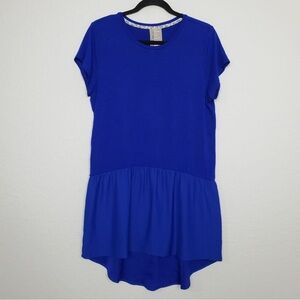 Anthropologie Dolan blue peplum tunic top